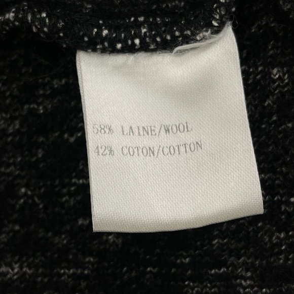 Simon Chang The Collection Leopard Print Wool Shawl Cardigan Size Small - Picture 6 of 9